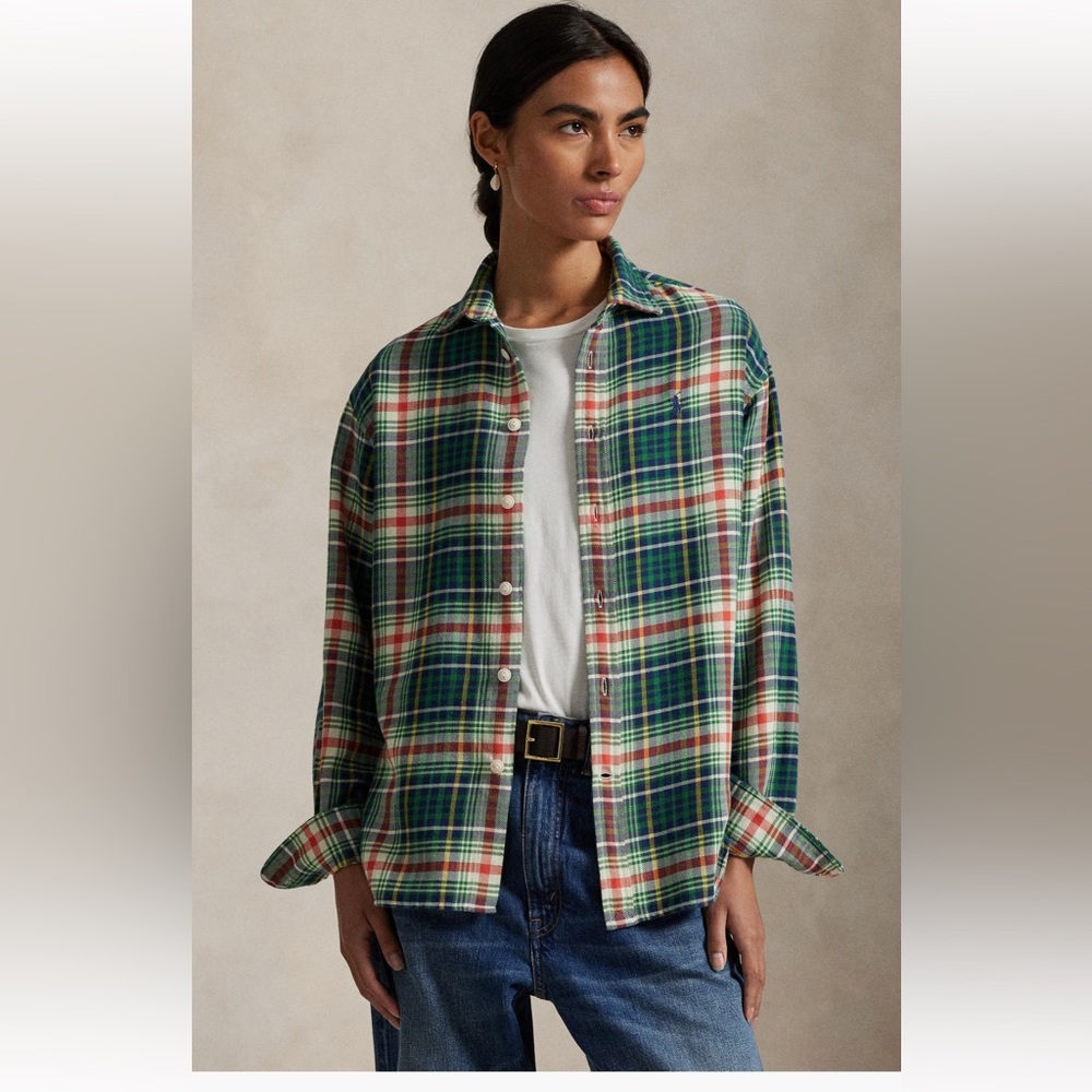 Polo Ralph Lauren Plaid Flannel Shirt XXL Relaxed Fit